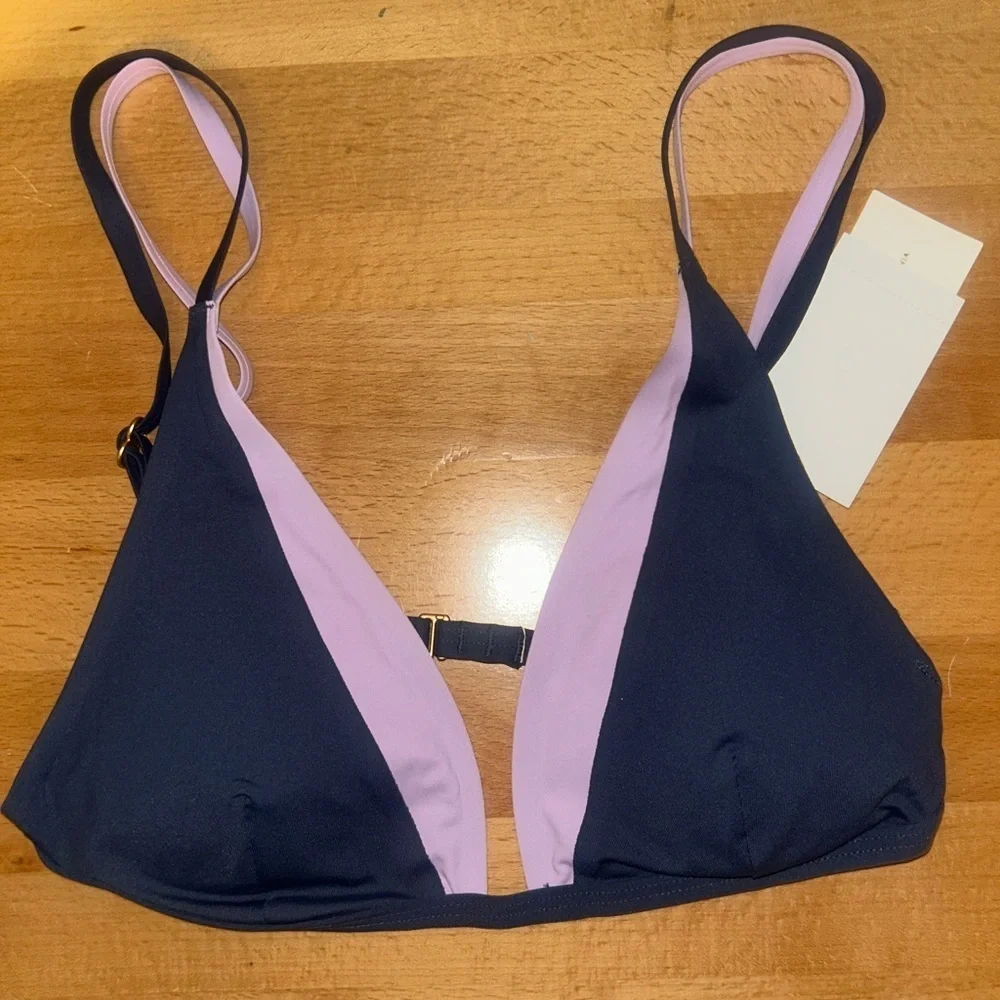 L*Space Finneas Bikini Top Blue purple Size M